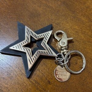 See By Chloe Black & Gold Star keychain or Bag Charm